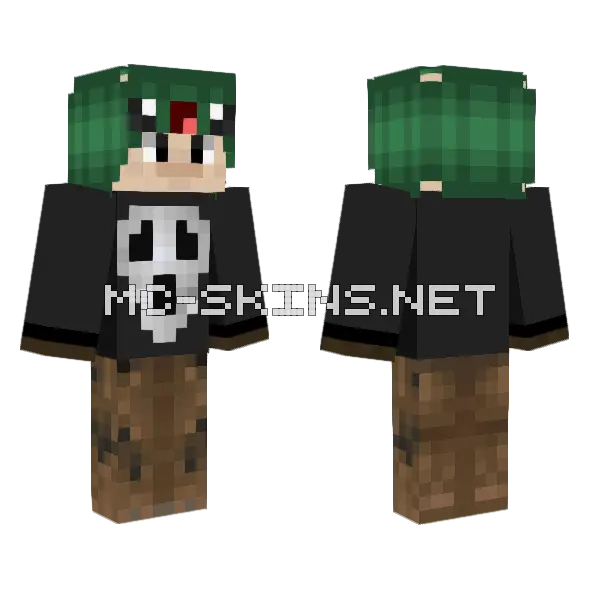 Skull Bandana Dude, front and back