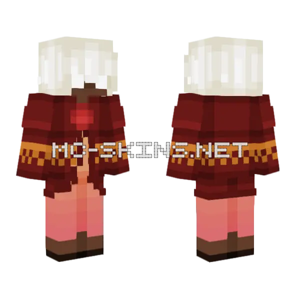 Sky Children Of The Light Minecraft skin, front and back