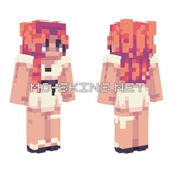Sky Fluff Ce Minecraft skin, front and back