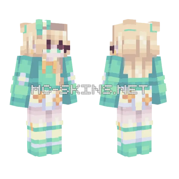 Sky Full Of Stars Minecraft skin, front and back