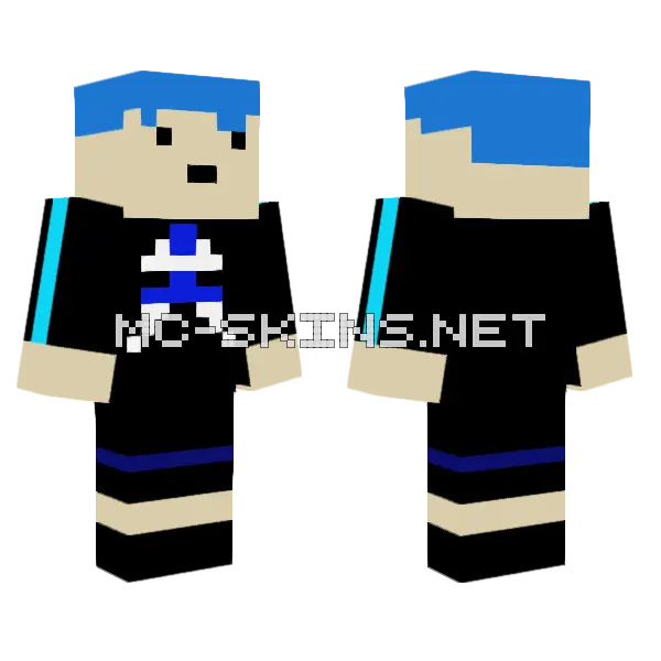Sky Kingdom Co Leader Minecraft skin, front and back