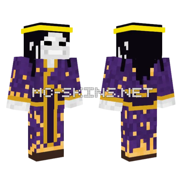 Sky Man Minecraft skin, front and back