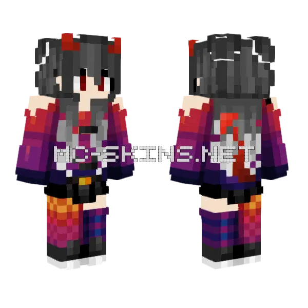 Skylar Minecraft skin, front and back