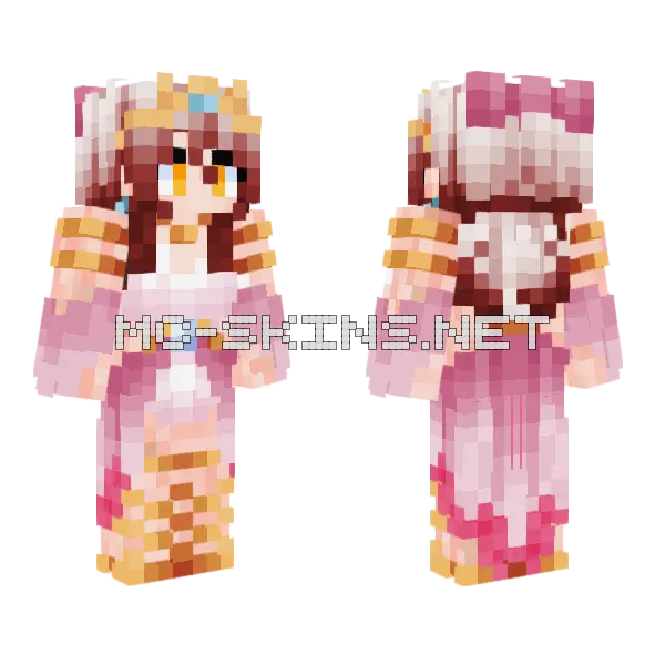 Skylar Elegante Minecraft skin, front and back