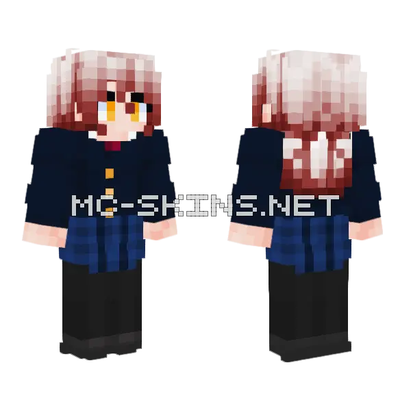Skylar Uniforme Minecraft skin, front and back