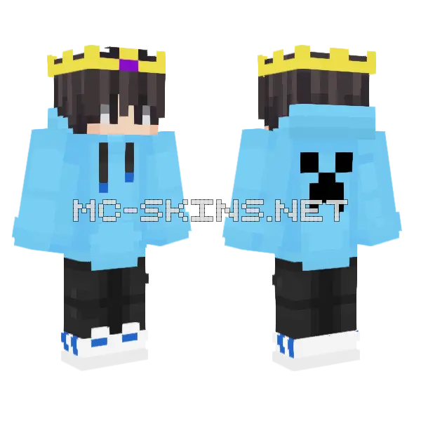 Skylomc Fixed Minecraft skin, front and back