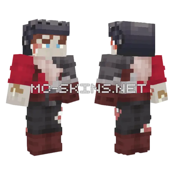 Skysmp Top Hat Boy Minecraft skin, front and back
