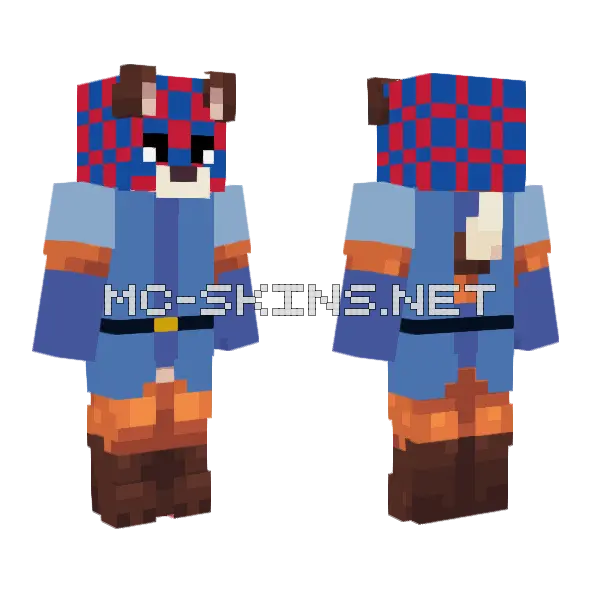 Slagar The Cruel Minecraft skin, front and back