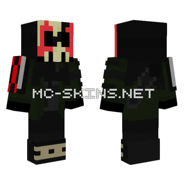 Slasher Skin Minecraft skin, front and back