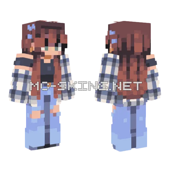 Slate FS Minecraft skin, front and back