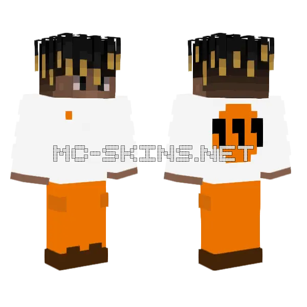 Slayer Juice Wrld Minecraft skin, front and back