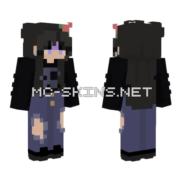 Sleep Tight Female Minecraft skin, front and back