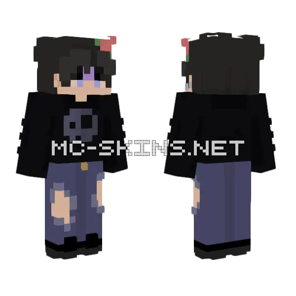 Sleep Tight Male Minecraft skin, front and back