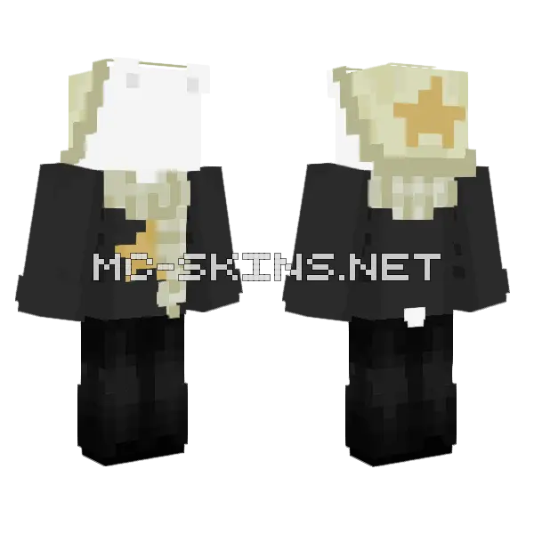 Sleepy Casual Minecraft skin, front and back