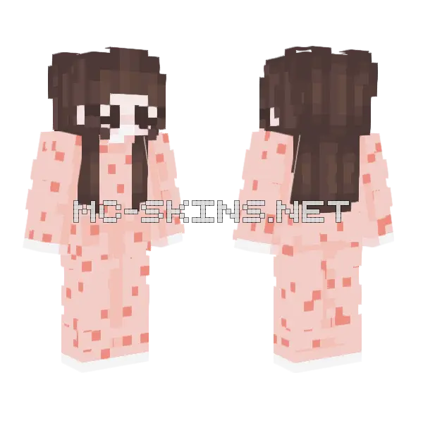Sleepy Gal 3 Minecraft skin, front and back