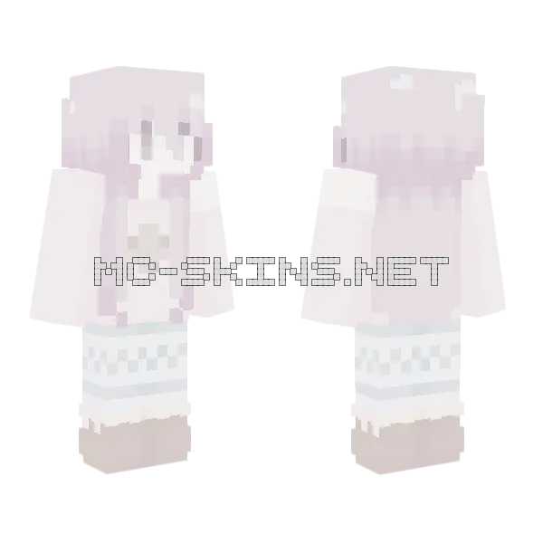 Sleepy Girl Minecraft skin, front and back