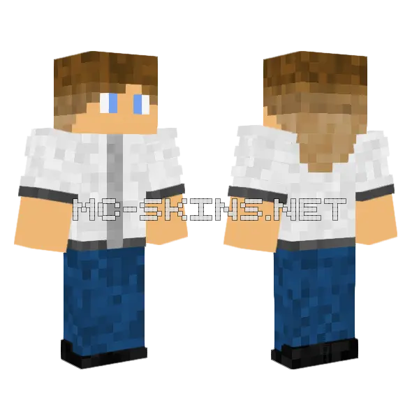 Sleeves Rolled Up Skin Minecraft skin, front and back