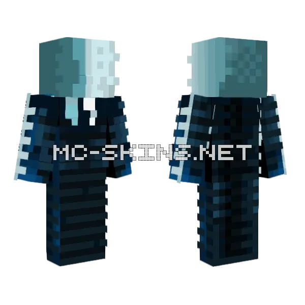 Slenderman Marble Hornets Minecraft skin, front and back