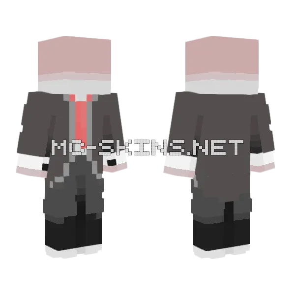Slenderman Skintober Day 11 Minecraft skin, front and back