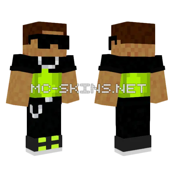 Slickerthanrick Minecraft skin, front and back