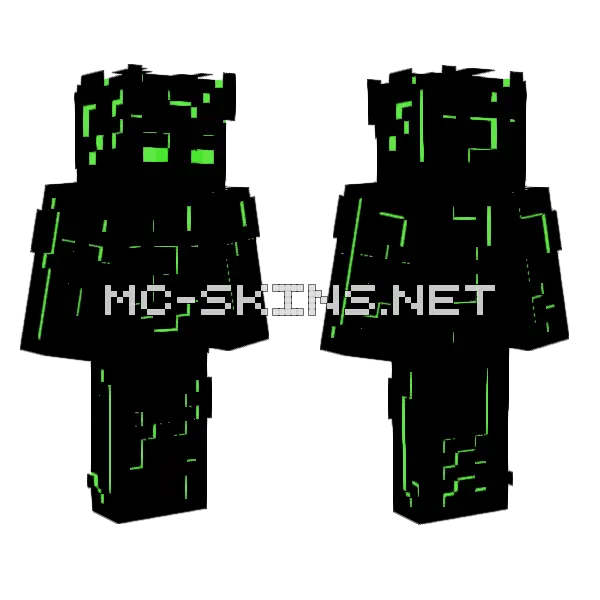 Slime King Special Effects Minecraft skin, front and back