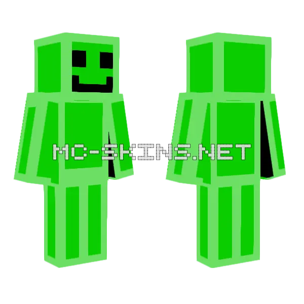 Slime Mime Minecraft skin, front and back