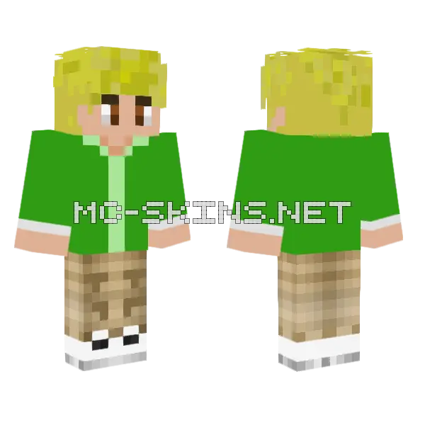 Slipp As Human Minecraft skin, front and back