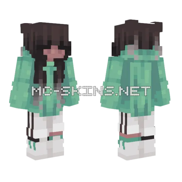 Slippery Feathers Minecraft skin, front and back