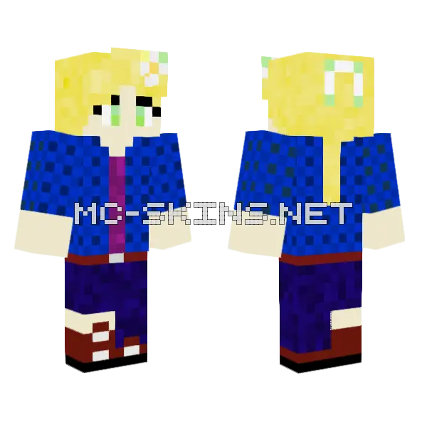 Sliverstardust Minecraft skin, front and back
