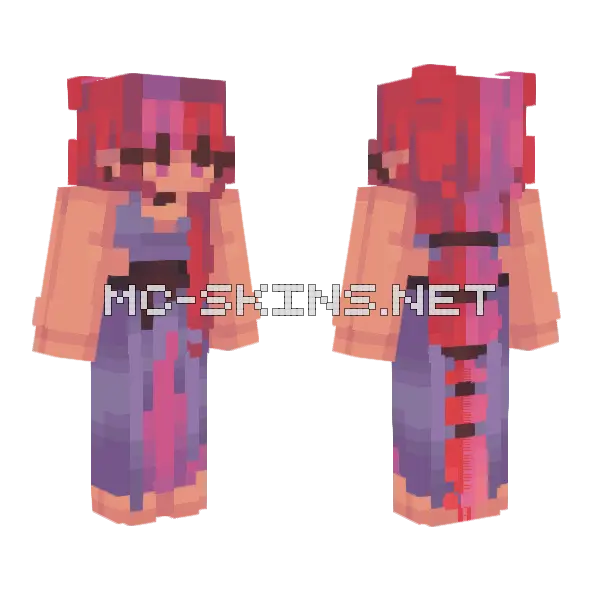 Slow Dancing In The Dark Minecraft skin, front and back