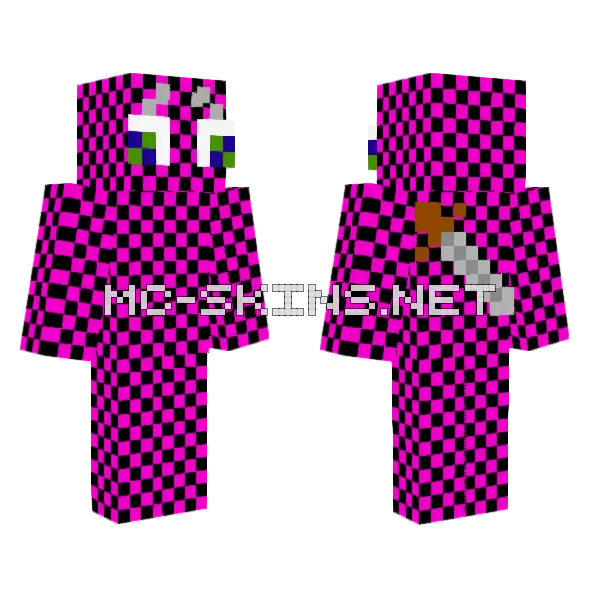 Slugzilla Corrupted Cocoon Minecraft skin, front and back