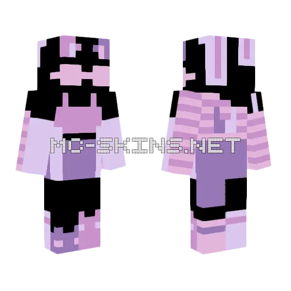 Slumber Party Raffle Minecraft skin, front and back