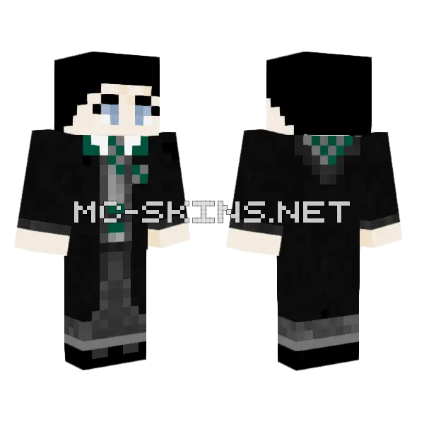 Slytherin Skin Minecraft skin, front and back