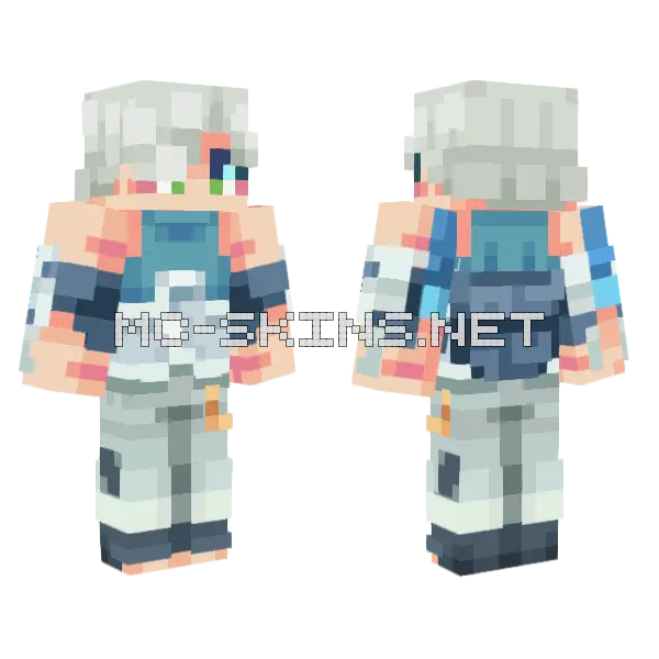 Smajor Pantheon SMP Skin Minecraft skin, front and back