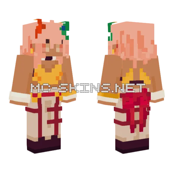 Small Change Minecraft skin, front and back