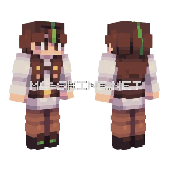 Smallishbeans Minecraft skin, front and back