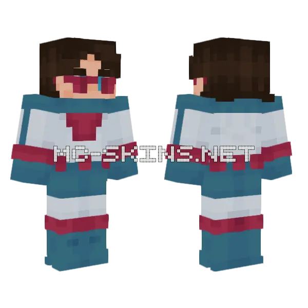 Smasher Minecraft skin, front and back