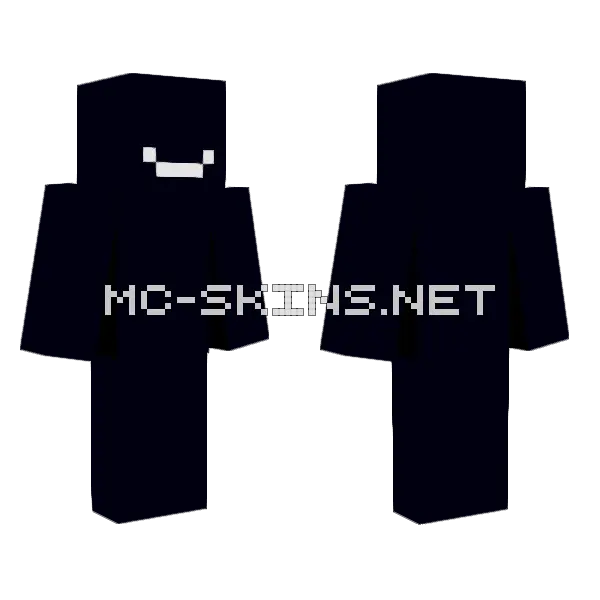 Smile No Eyes Minecraft skin, front and back