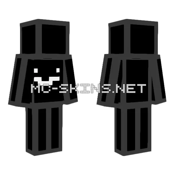 Smile Robot Minecraft skin, front and back