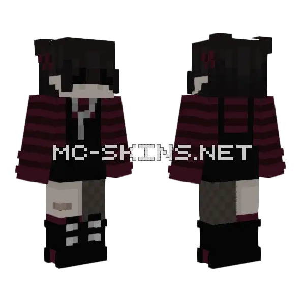 Smiles Minecraft skin, front and back