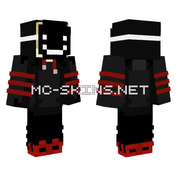 Smiling Black Hoodie, front and back