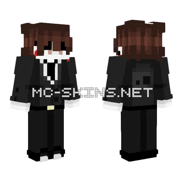 Smirk Suit Minecraft skin, front and back
