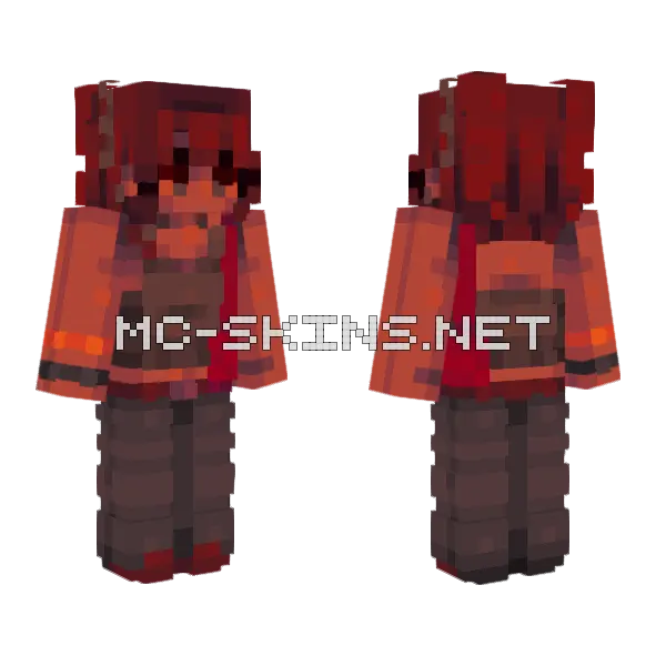 Smoke In My Heart Minecraft skin, front and back