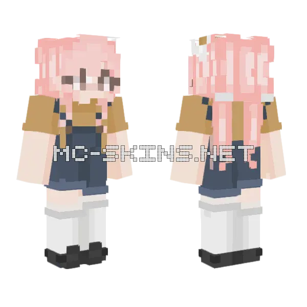 Smol Beana Minecraft skin, front and back