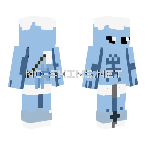 Smurf Cat Minecraft skin, front and back