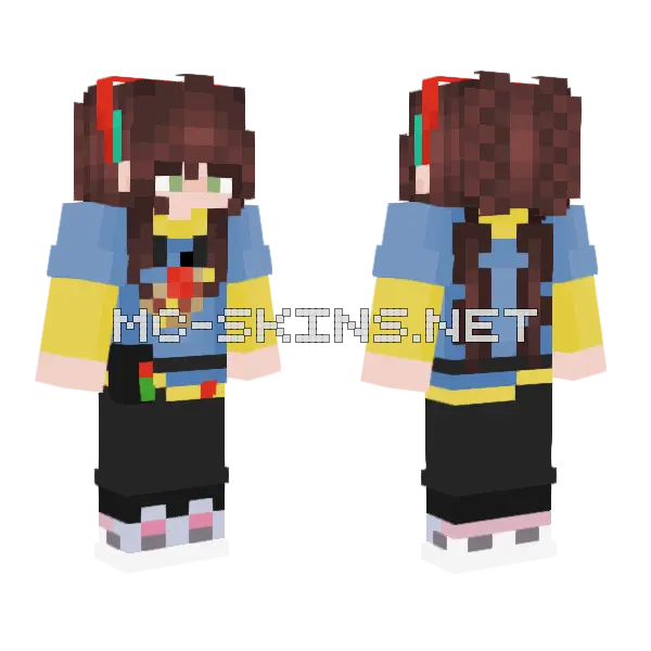 Snaise Cookie Base Skin Minecraft skin, front and back