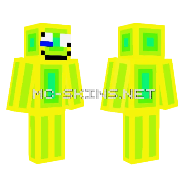 Sneaky Fiddle Minecraft skin, front and back