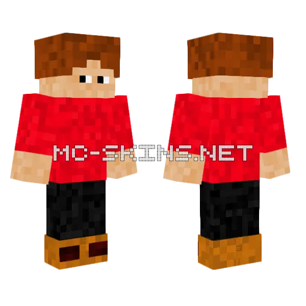 Sneaky Man Minecraft skin, front and back