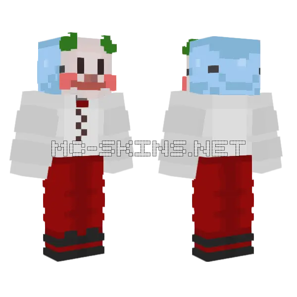 Sneegsnag Cyan Centipedes Minecraft skin, front and back