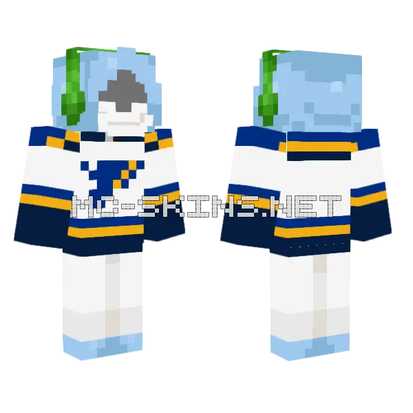 Sneegsnag Twitch Con Day One Minecraft skin, front and back
